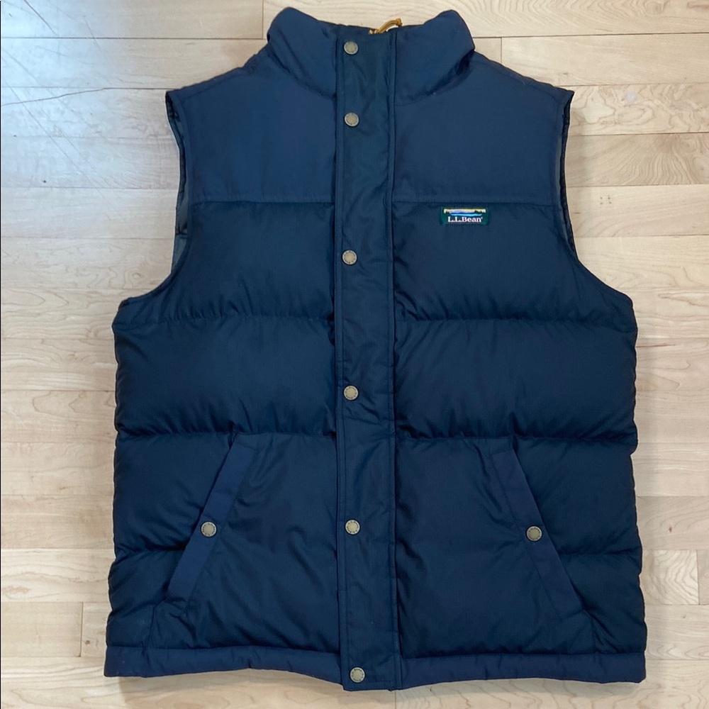 L.L. Bean Black Mountain Classic Down Quilted Vest Men’s Medium EUC